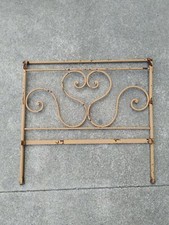 Testiera letto singolo in ferro battuto antica