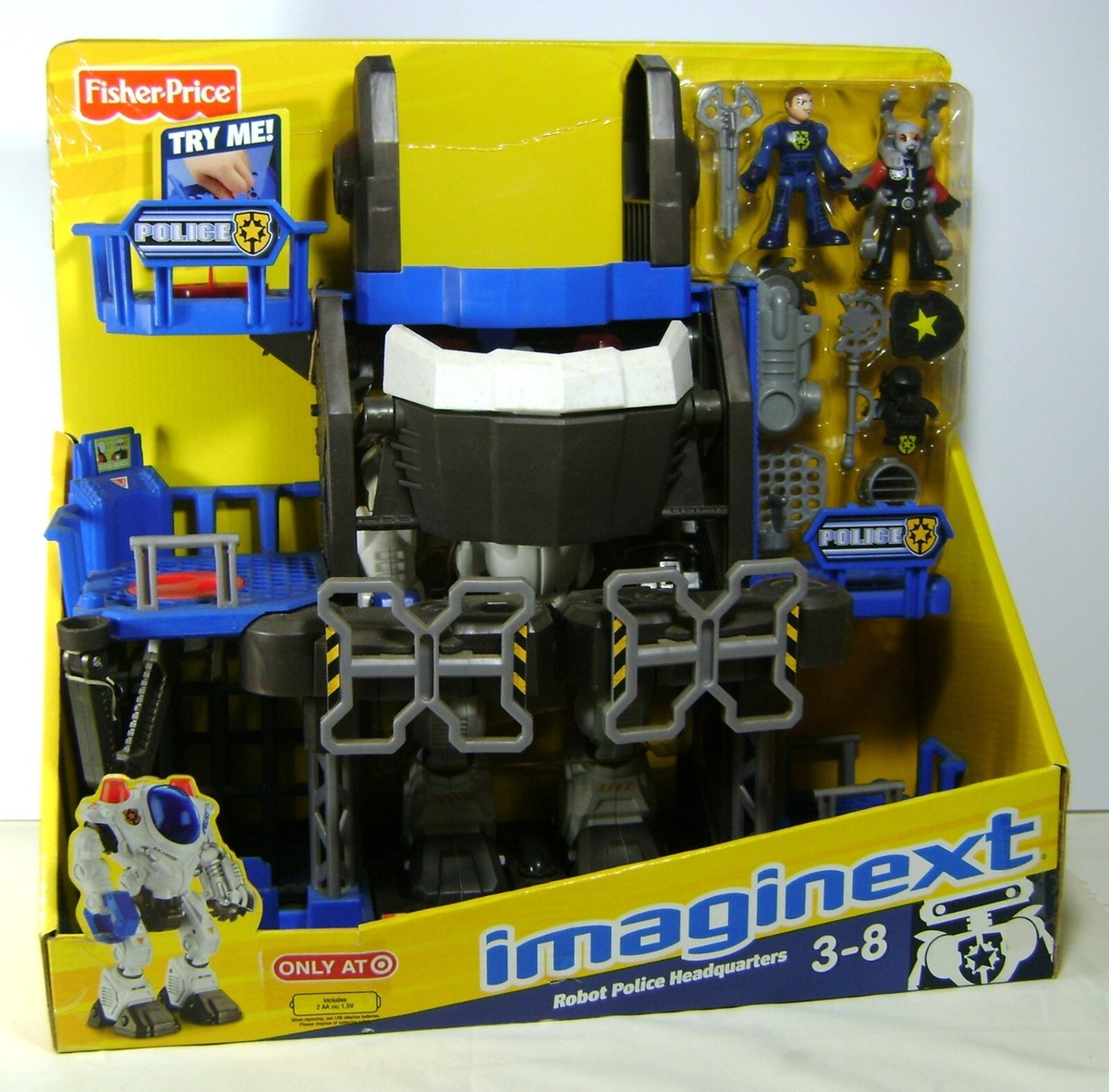 Imaginext ROBOT POLICE HEADQUARTERS Sci-Fi Toy Fisher Price 88388