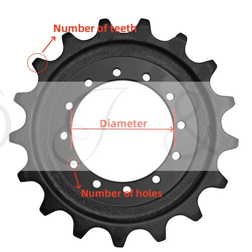 Tページ Sprocket fits for Hitachi Excavator ZX200-2 ZX200-3 ZX200-4 ZX200