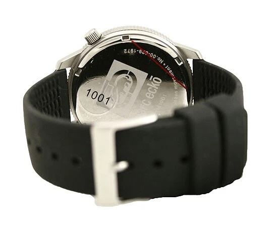 Новый MARC ECKO E11510G1 двойной время черный 43 мм St стали смолы мужские круглые часы #108 - Изображение 4 из 4