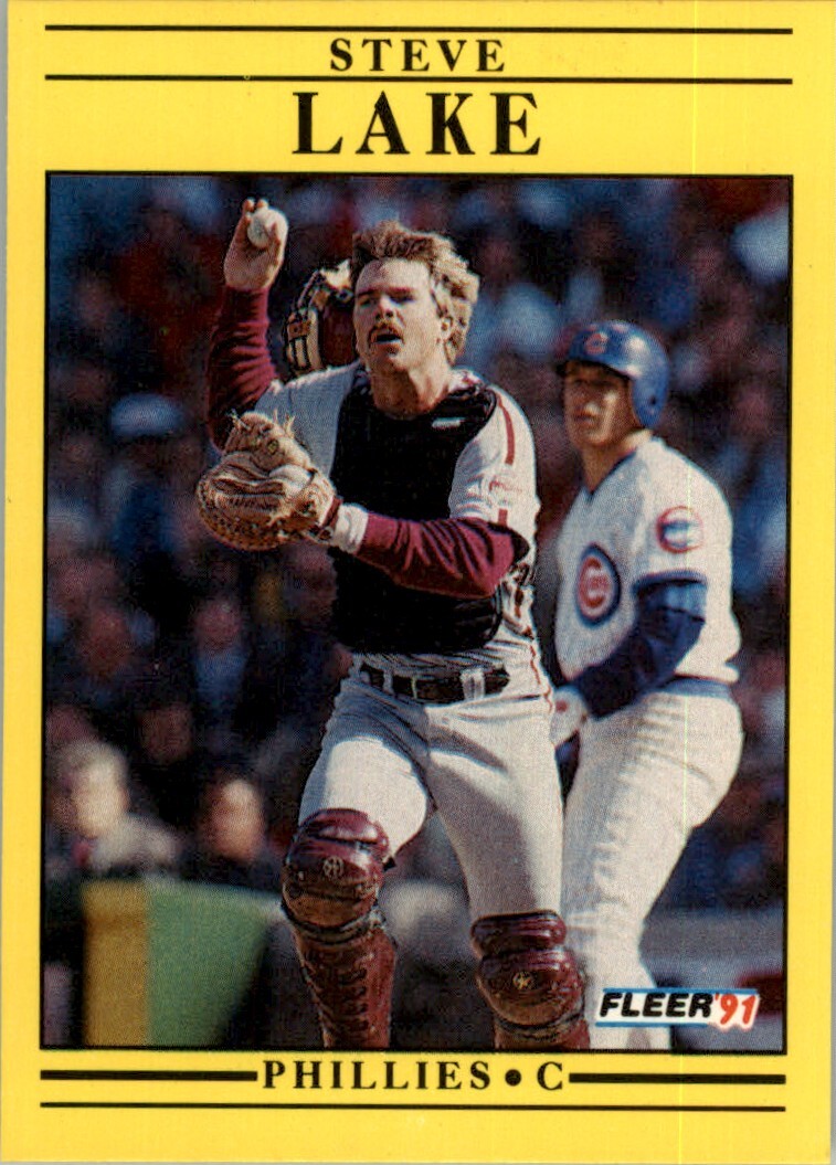 1991 Fleer MLB Steve Lake #403