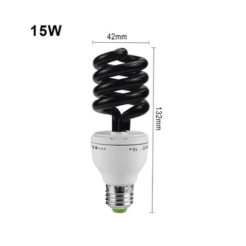 E27 15W 40W UV Ultraviolet Fluorescent Blacklight Light Bulb Lamp CFL AC 220V - Picture 9 of 13