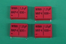 Film Capacitor - 0.1uF / 630 VDC - WIMA Brand - lot of [4]