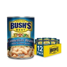 Cannellini Beans Canned 15.5 Ounce Pack Of 12 Italian Legumes For Pasta Salads