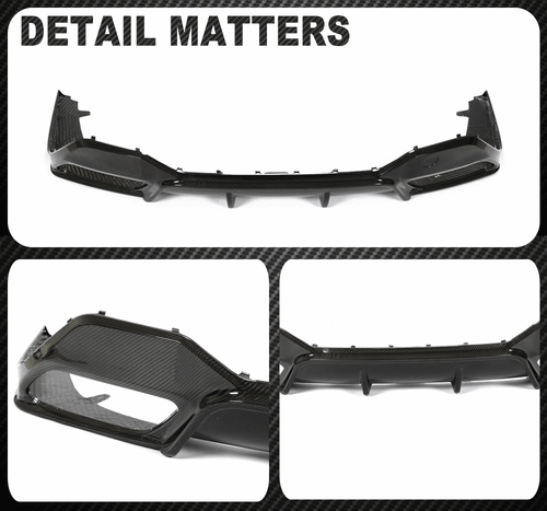 Fit for BMW 8 Series G16 840i M850i M-Sport DRY Carbon Rear Bumper Diffuser Lip - Bild 13 von 14