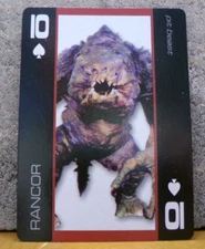 STAR WARS VILLAINS PLAYING TRADING CARD RANCOR - PIT BEAST