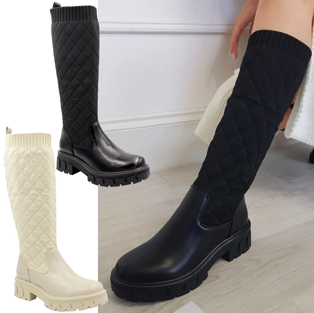 Ladies quilted boots sale