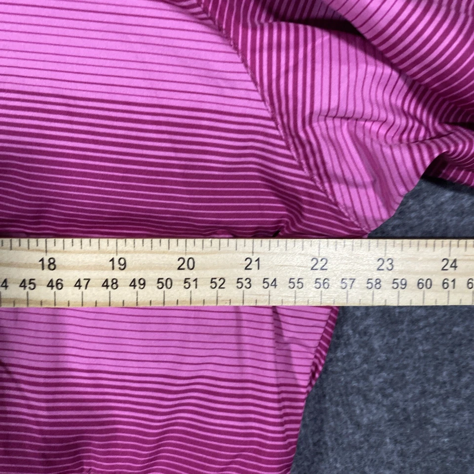 Merrell Hooded Rain Jacket Women’s L Windbreaker Pink Stripes Gorpcore - Image 4 of 4
