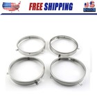 For 1964-1972 Gm A Body Stainless Steel Headlight Retainer Trim Rings 5 3/4" 4Pc