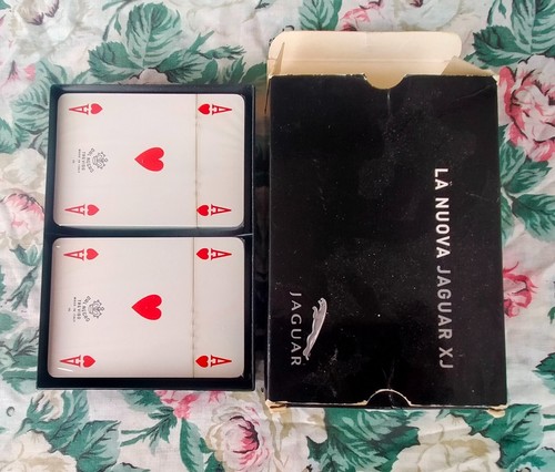NEW 2 decks Playing Cards car JAGUAR JX Carte da Gioco sigillate Dal Negro