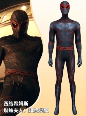 Madame Web Ezekiel Sims Cosplay Jumpsuit Costume Tights Bodysuit Halloween Party