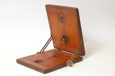 F95251~ Tilt Platform - Antique Wood for Large Format - Brass Fittings