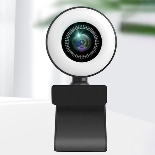 Webcam 1080P Mini Camera Full HD Webcam With Ring Fill Light Microphone USB Live - Afbeelding 8 van 10