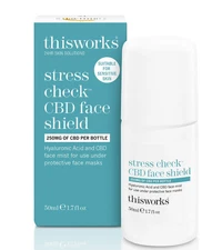 this works Stress Check Face Shield, 50 ml