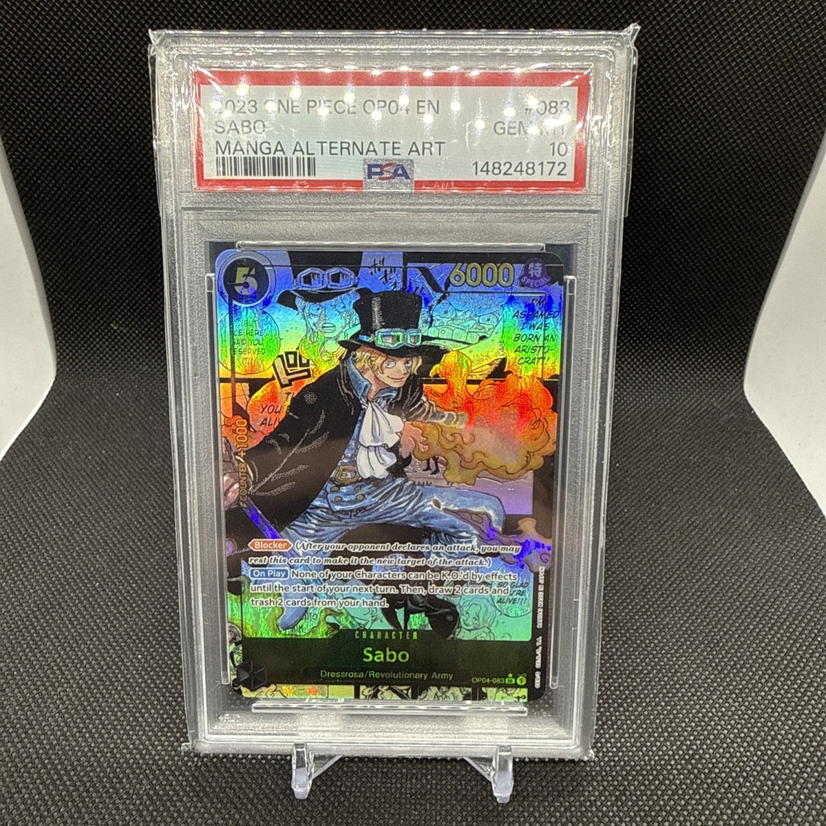 【PSA10】 SABO サボ　コミパラ　OP04-083 Sabo OP04-083 Manga Alternate Art One Piece PSA 10 🔥 | eBay
