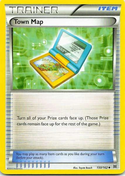 Town Map 150/162 BREAKthrough Uncommon NM Pokemon TCG