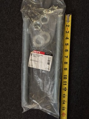 Anchor Rods Hilti #385443 -  HAS5.8 1 x14  - 2 Pack With Washers, Nuts, & Rods