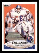 1990 Fleer #23 Bobby Humphrey Denver Broncos