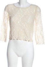 H&M DIVIDED Spitzenbluse Damen Bluse Gr. DE 34 creme Elegant