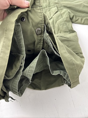 VTG 1970s Vietnam Era M-65 Field Jacket Intact Liner Size Small S - Picture 7 of 11