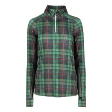 Dapplebay Holiday Plaid 1/4 Zip Light Riding Top
