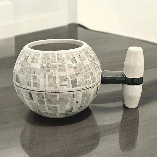 Star Wars Death Star Shaped Ceramic Coffee Mug Disney Lucas Film
