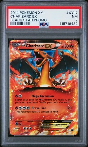 2014 POKEMON XY BLACK STAR PROMO CHARIZARD EX #XY17 PSA 7 NM #115718432