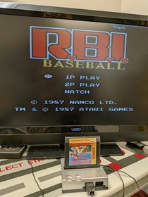 5 Nintendo NES Game Lot. Baseball Stars 1 And 2. RBI Baseball. World Cup. Hockey