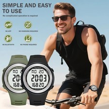 Pedometer Watch Men Women Step Counter Calorie Tracker Waterproof Digital Sport