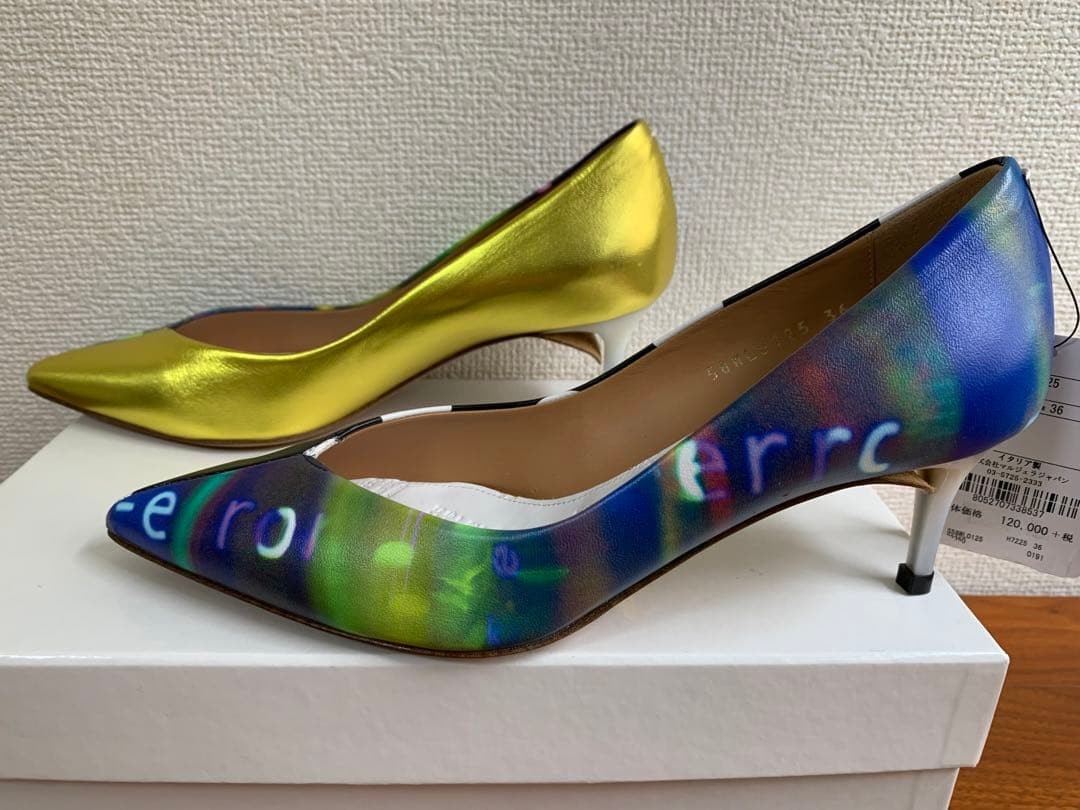 Maison Margiela High heels asymmetrical design with Box cover Size EU 36 US 6 image 2