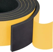 High Density Adhesive Foam Seal Tape 2 Rolls 2" W X 1/4" T, New Adhesive Craf...