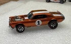 Hot Wheels Redlines *RESTORED* Nitty Gritty Kitty Spectraflame Orange w/dark Int