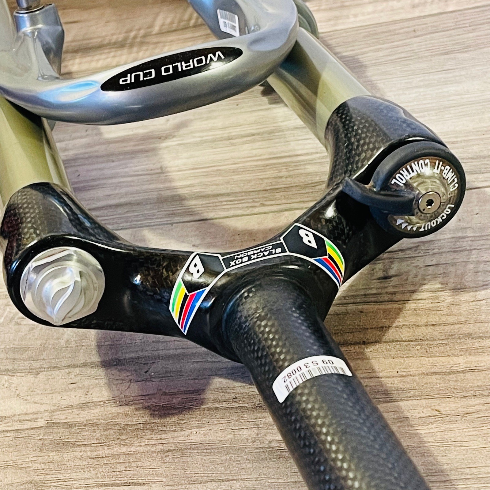 Rock Shox SID World Cup Black Box 1 1/8 Carbon 26 218mm NEEDS REBUILD