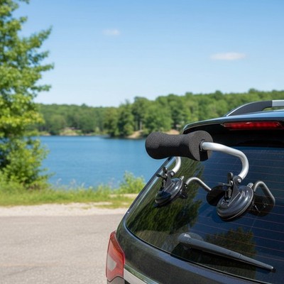 Foam Roller Kayak Loader with Strong Suction Cups for Secure Boat Transport
