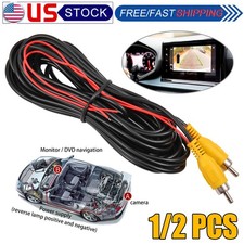 1/2x 32ft Backup Camera RCA Video Cable,Car Reverse Rear View Camera Video Cable