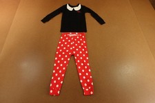Baby Gap Disney Girls 2Y Red Black Minnie Mouse Tops Pants 2-Piece Set NWT