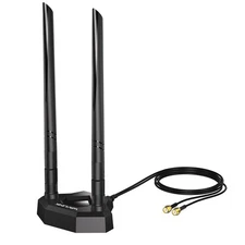 WiFi 6E Tri-band Extension Antenna, 2.4GHz + 5GHz + 6GHz WiFi Antenna