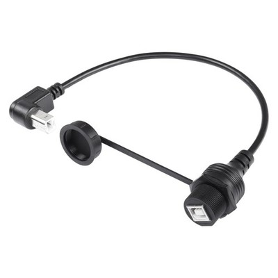 USB 2.0 Type-B 90 Degree Printer CableWaterproof Type B Flush Mount Car Mount...