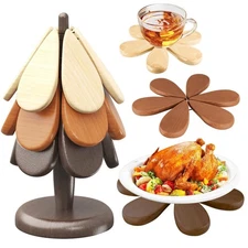 Trivets for Hot Dishes, 3 Color Hot Pads for Kitchen, Decorating Space Saving...