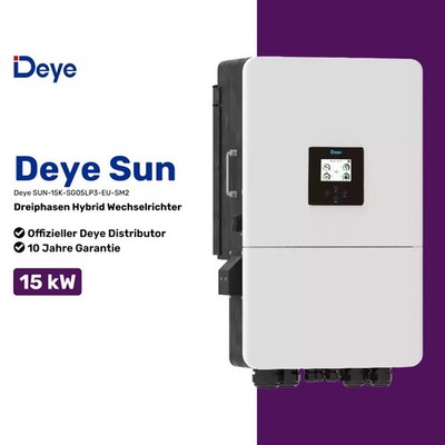 Deye SUN-15K-SG05LP3-EU-SM2 Dreiphasen Hybrid Wechselrichter 15kW Nieder-Volt