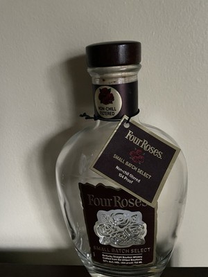 Empty Four Roses Small Batch Select Kentucky Straight Bourbon Whiskey Bottle