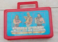 WWF WWE Superstars Lunchbox Pencil Case Hogan Ultimate Warrior Jake  Snake 1991