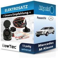 Towtec E-Satz 13Polig Universell Passend für Mercedes M-Klasse Elektrosatz