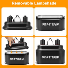 Dual Reptile Light Fixture with Switches, Reptile Heat Lamp Fixture, Reptiles...