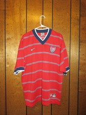 Team Issued Nike 1997 USMNT USA Soccer Jersey Red Authentic Kit Shirt Jersey