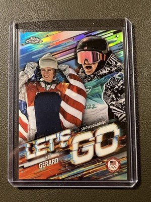 2026 Topps Chrome US Winter Olympics Red Gerard Let's Go SSP #LG-12