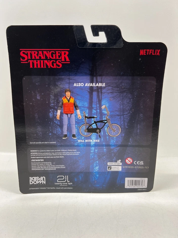 Figura de acción Stranger Things Mike con bicicleta RARA Foto 4 de 4