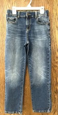 The Childrens Place Boys Denim Blue Distressed Jeans Size 10 Bootcut EUC
