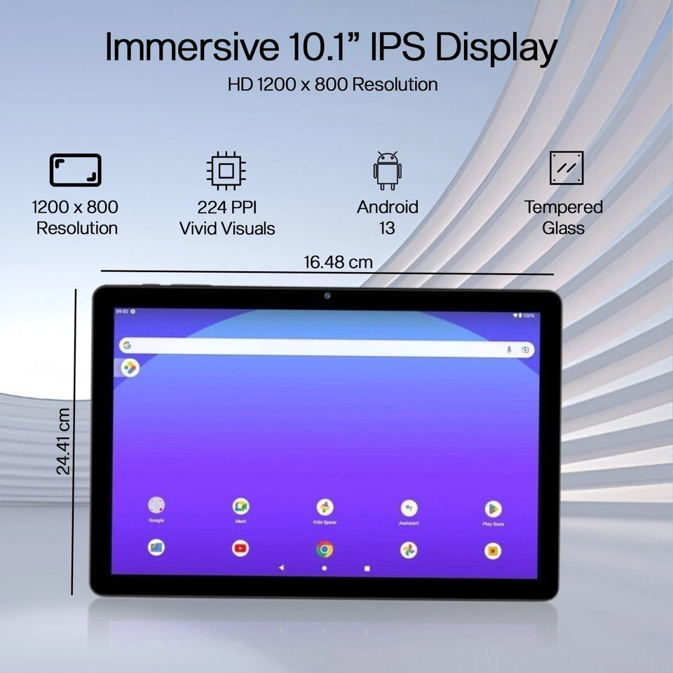 Acer ACTAB1024 10.1" Android 13 Tab 32GB 4GB RAM Wi-Fi IPS Tablet - Grade C - Image 4 of 4