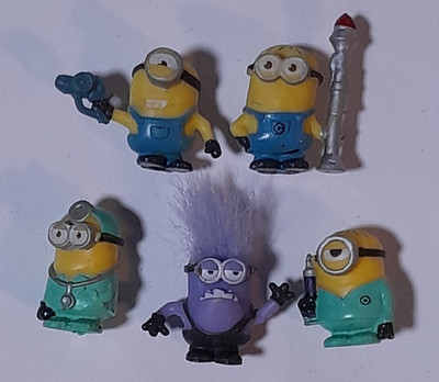 Despicable Me Minion Tiny Mini Figures Thinkway Toys 1  Lot of 5